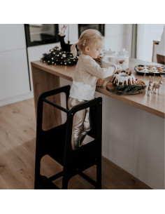 Torre Montessori Sweet Home con Pizarra y 3 Niveles Ajustables 2