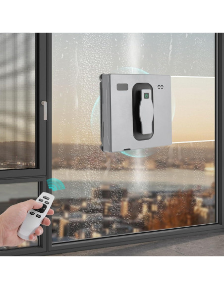 Robot Limpiador de Ventanas LIAUHO Gris Plateado 2500Pa