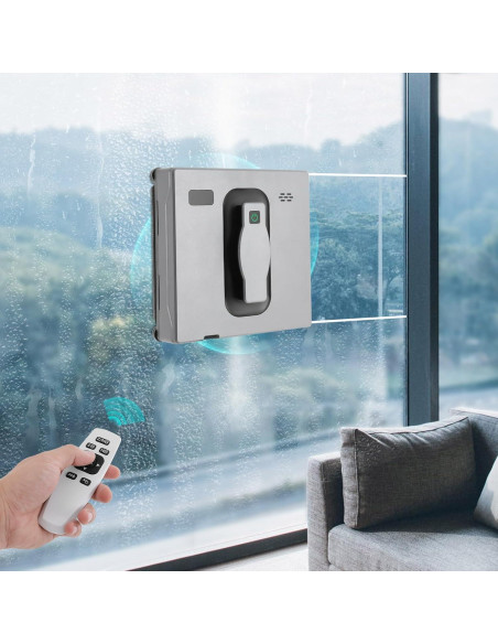 Robot Limpiador de Ventanas LIAUHO Gris Plateado 2500Pa