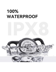 Soporte Airtag WhoseID Negro Regular con Código QR 2