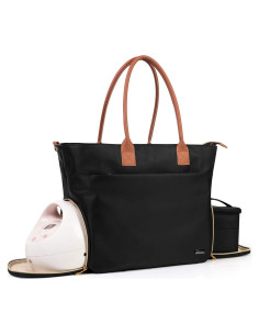 Bolsa de Viaje para Extractor de Leche Teamoy - Cuero PU, Negra