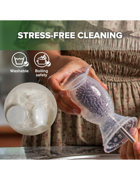 Bomba de Pecho Manual Haakaa 150ml + Colector Ladybug 75ml