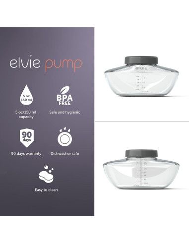 Botellas de Almacenamiento de Leche Materna Elvie - 3 Unidades - Libre de BPA