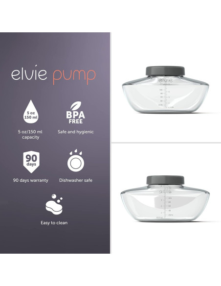 Botellas de Almacenamiento de Leche Materna Elvie - 3 Unidades - Libre de BPA
