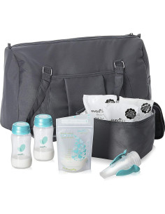 Kit de Extracción de Leche Materna Evenflo - Gris, 1.24 kg 2