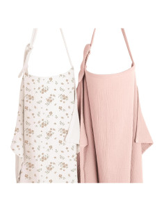 Cubierta de Lactancia Konssy 2 Piezas 100% Algodón Transpirable