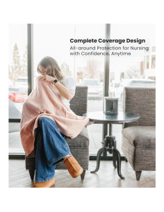 Cubierta de Lactancia Konssy 2 Piezas 100% Algodón Transpirable 2