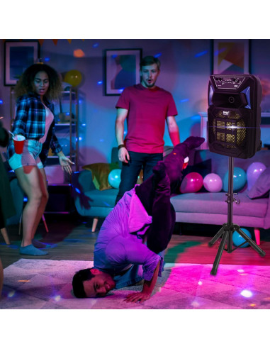 Altavoz PA Bluetooth Pyle 400W con micrófono y luces LED