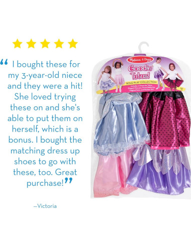 Conjunto de Disfraces Melissa & Doug - 4 Faldas para Niñas