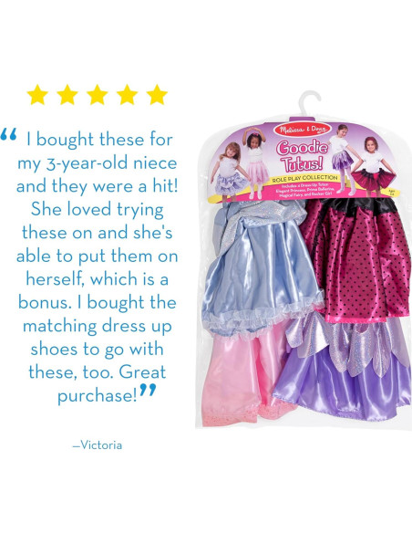 Conjunto de Disfraces Melissa & Doug - 4 Faldas para Niñas