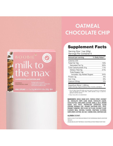 Barras de Lactancia Boobie Bar - Paquete Variado 18 Unidades