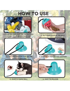 Juguete Interactivo para Perros SINERCOM con Ventosa 43x9cm 2