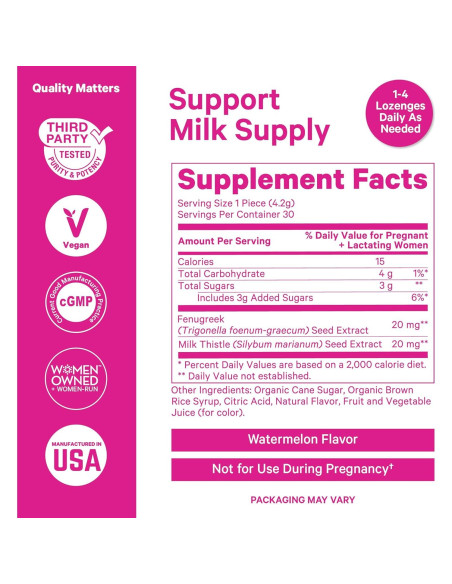 Dulces de Lactancia Pink Stork con Fenogreco y Cardo Mariano - 30 G