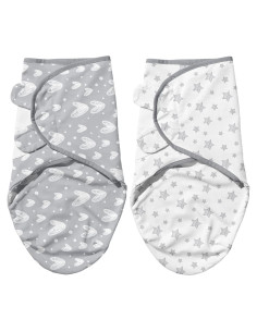 Manta Ajustable para Bebés Biloban 0-3 Meses Algodón Orgánico