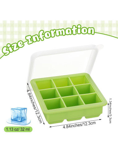 Contenedores de Almacenamiento de Alimentos para Bebés Rtteri - 6 Piezas Silicona Multicolor