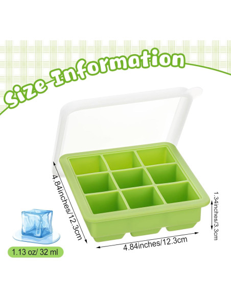 Contenedores de Almacenamiento de Alimentos para Bebés Rtteri - 6 Piezas Silicona Multicolor