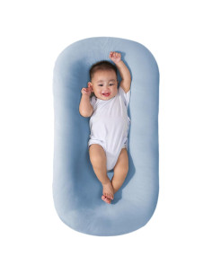 Cojín para Bebé Saanerueen Azul Suave y Lavable 0-12 Meses