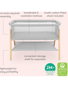 Cuna Esencial Newton - Transpirable y Lavable, 98.4x67.3cm 2