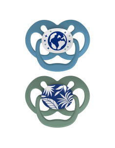 Chupete Dr. Brown's Advantage Azul 6-18m Brilla en la Oscuridad