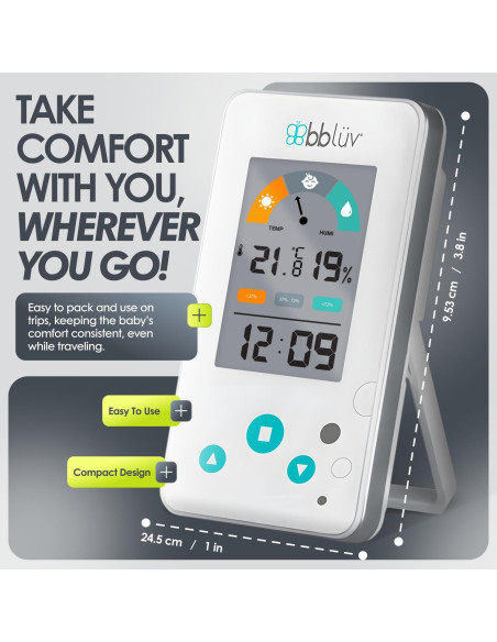 Termómetro Digital y Higrómetro bblüv Igr para Bebés
