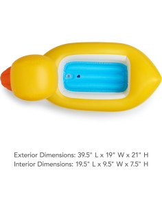 Bañera Inflable Munchkin Patito Amarillo con Alerta de Calor 2