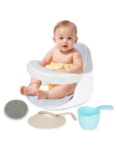 Asiento de baño giratorio 360 para bebés - Blanco