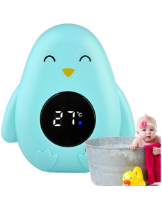 Termómetro de Baño Digital para Bebés Axfbim - Flotante Pingüino Azul 2