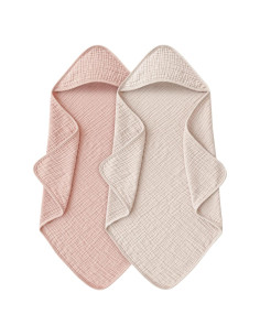 Toallas de baño con capucha MairMore 100% algodón 81x81 cm