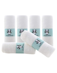Toallitas Reutilizables para Bebés HIPHOP PANDA 25.4x25.4 cm - Paquete de 6