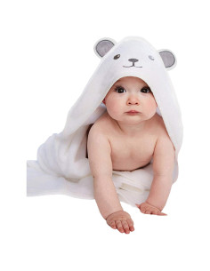 Toalla con Capucha para Bebé HIPHOP PANDA 76.2x76.2 cm Rayón Bambú