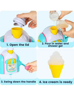 Juguete de baño TNOIE Helado-C para niños 2-6 años 2