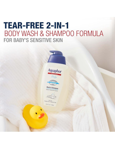 Aquaphor Jabón y Champú para Bebés Sin Fragancia 750 ml