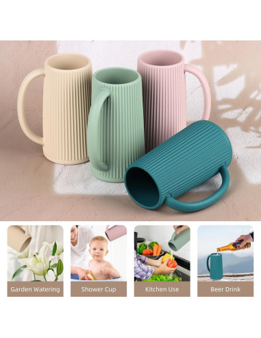 Taza de Enjuague Nothomme de Silicona 500ml Rosa