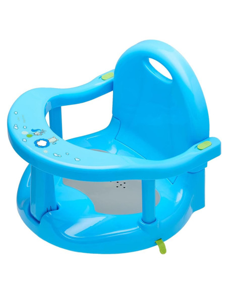 Asiento de Baño Antideslizante para Bebés 6-18 Meses Blanco