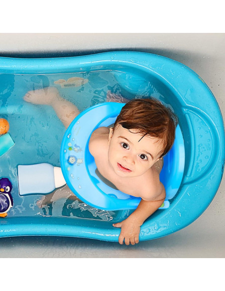 Asiento de Baño Antideslizante para Bebés 6-18 Meses Blanco