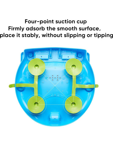 Asiento de Baño Antideslizante para Bebés 6-18 Meses Blanco