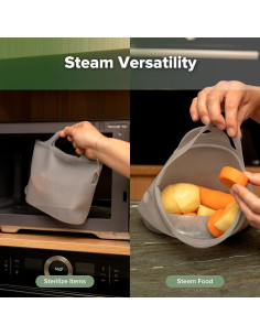 Bolsas de Esterilización de Silicona Haakaa 1250ML Gris 2