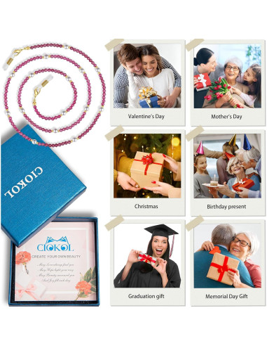 Cadena de Gafas Pasión Rosa - Perlas y Cristales Elegantes