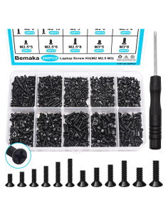 Kit de Tornillos para Laptop Bemaka 360 Piezas M2 M2.5 M3