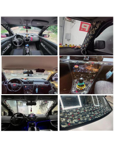 Calcomanía Automotriz Zicobox Algodón Bronceado 24.89x144.78cm 2