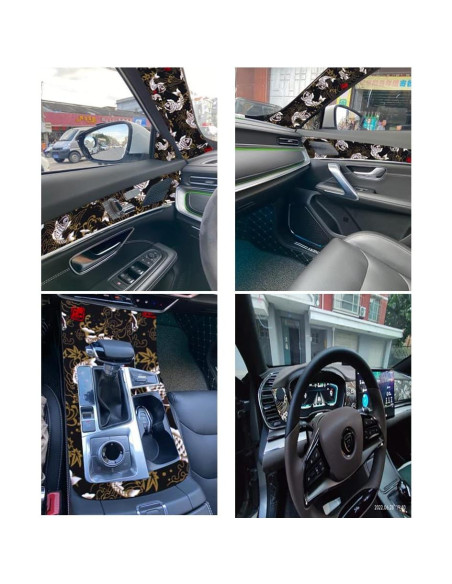 Calcomanía Automotriz Zicobox Algodón Bronceado 24.89x144.78cm