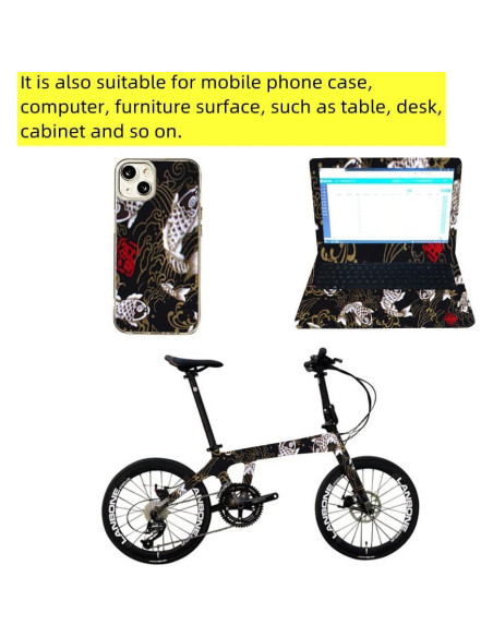 Calcomanía Automotriz Zicobox Algodón Bronceado 24.89x144.78cm