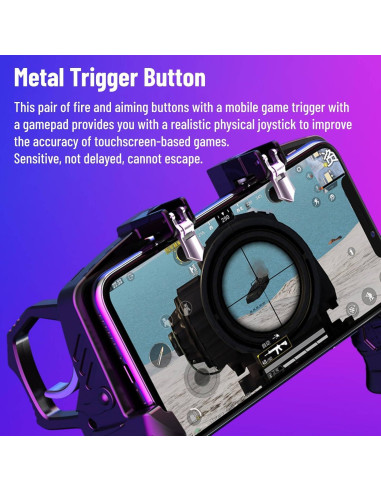 Controlador de Juego Móvil Diyeeni para Teléfonos 4.7-6.5"