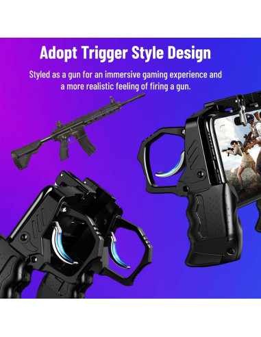 Controlador de Juego Móvil Diyeeni para Teléfonos 4.7-6.5"