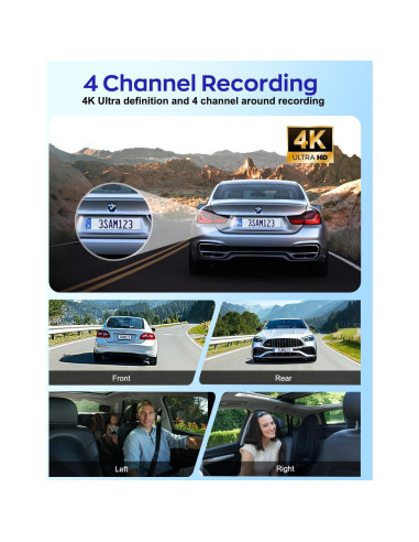 Cámara Dash 4K Driveye D7 con GPS y Wi-Fi 128GB