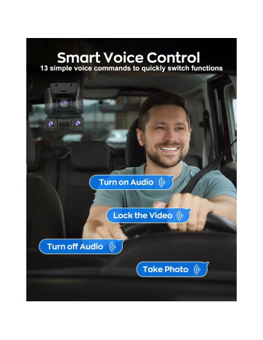 Cámara Dash 4K Driveye D7 con GPS y Wi-Fi 128GB
