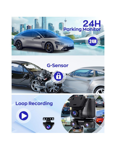 Cámara Dash 4K Driveye D7 con GPS y Wi-Fi 128GB