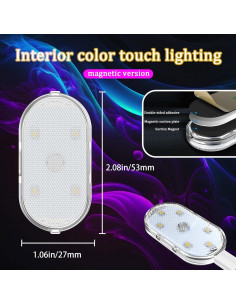 Luces LED Inalámbricas para Coche vvag 4 PCS Recargables 2