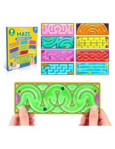 Juguetes Sensoriales LESONG - Paquete de 9 Laberintos Calmantes