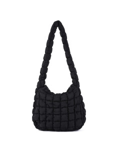 Bolso de Mano Brillante Simcat para Mujeres - Negro - 38x10x33 cm